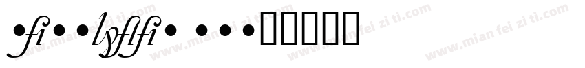 Zanzibar SF字体转换
